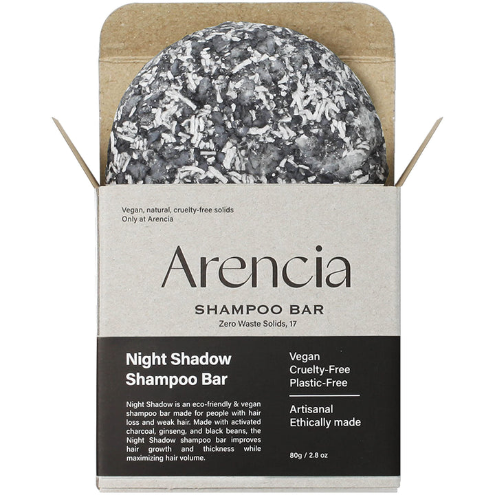 ARENCIA front packaging showing compostable box and product branding, eco benefit