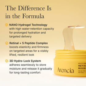 ARENCIA patch in hand showing size and easy handling benefit