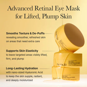 ARENCIA patch applied under eye demonstrating cooling effect