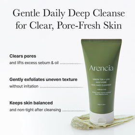 ARENCIA dispensed lather on hand demonstrating easy application