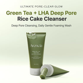 ARENCIA close-up texture of chewy rice-cake foam for gentle lift