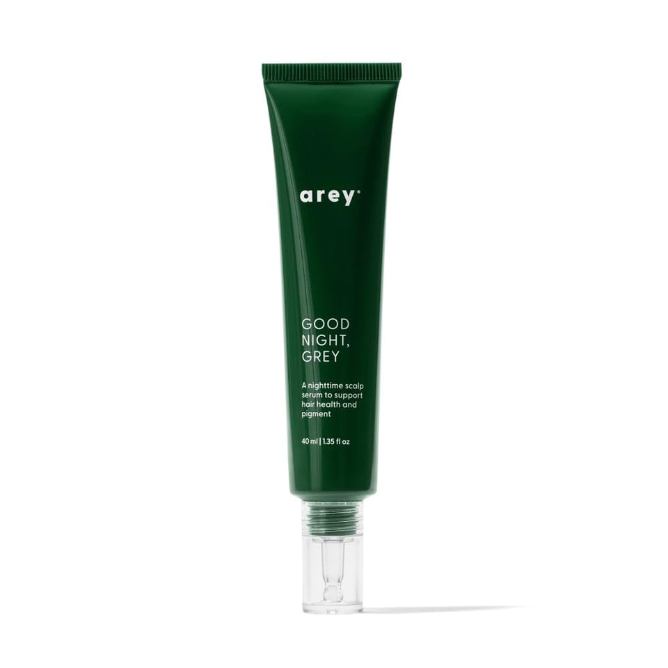 Arey bottle front packaging showing clean minimal design and benefit