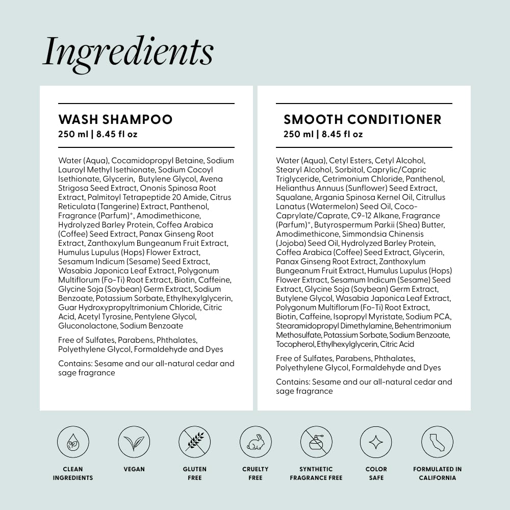 Arey conditioner applied to wet hair for smoother strands