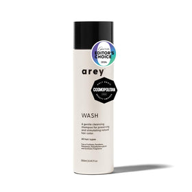 Arey front packaging showing bottle and branding with clear benefit