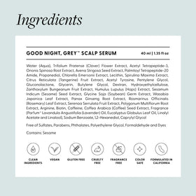 Arey label ingredients focus showing algae-derived antioxidant benefit