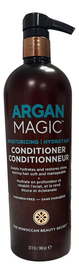 Argan Magic label detail highlighting paraben-free formula and ingredients
