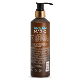 Argan Magic cream texture close-up demonstrating smooth, non-greasy finish and hydration