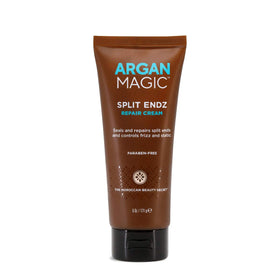Argan Magic on bathroom shelf in lifestyle scene showing everyday convenience benefit