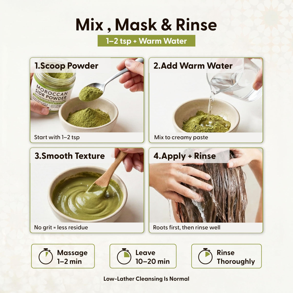 Argaviva application on scalp showing gentle massage benefit
