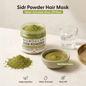 Argaviva powder close-up texture showing fine sidr leaf benefit