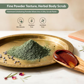 Argaviva white clay on spoon indicating mild cleansing and clarity benefit