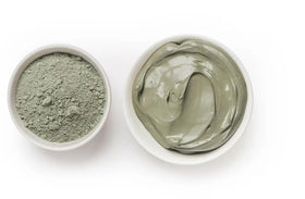 Argiletz jar in a spa-style setting suggesting DIY skincare and relaxation
