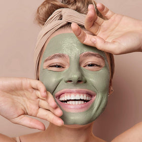 Argiletz clay mixed into a smooth mask in a bowl ready for application