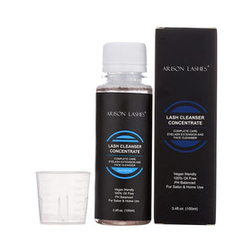ARISON LASHES front label on 100ml concentrate bottle shows product clarity and benefits