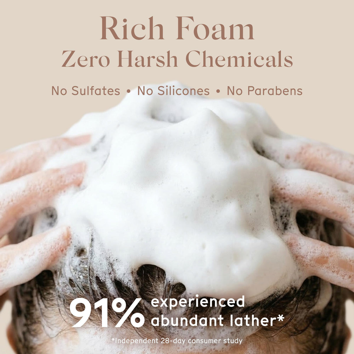 Arista ayurveda being applied to curly hair to show definition and reduced frizz