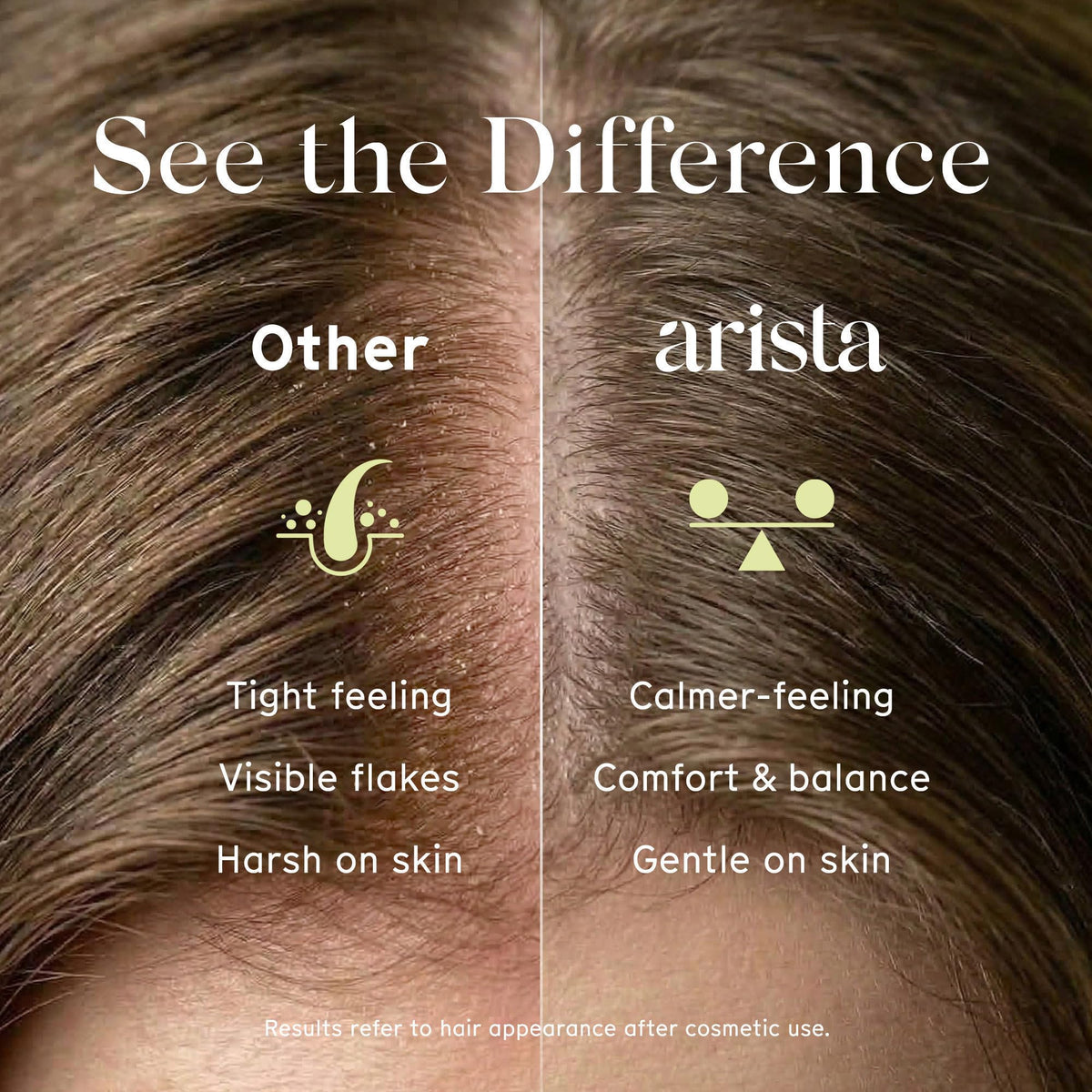 Arista lather in hand illustrating rich foam and effective cleansing benefit