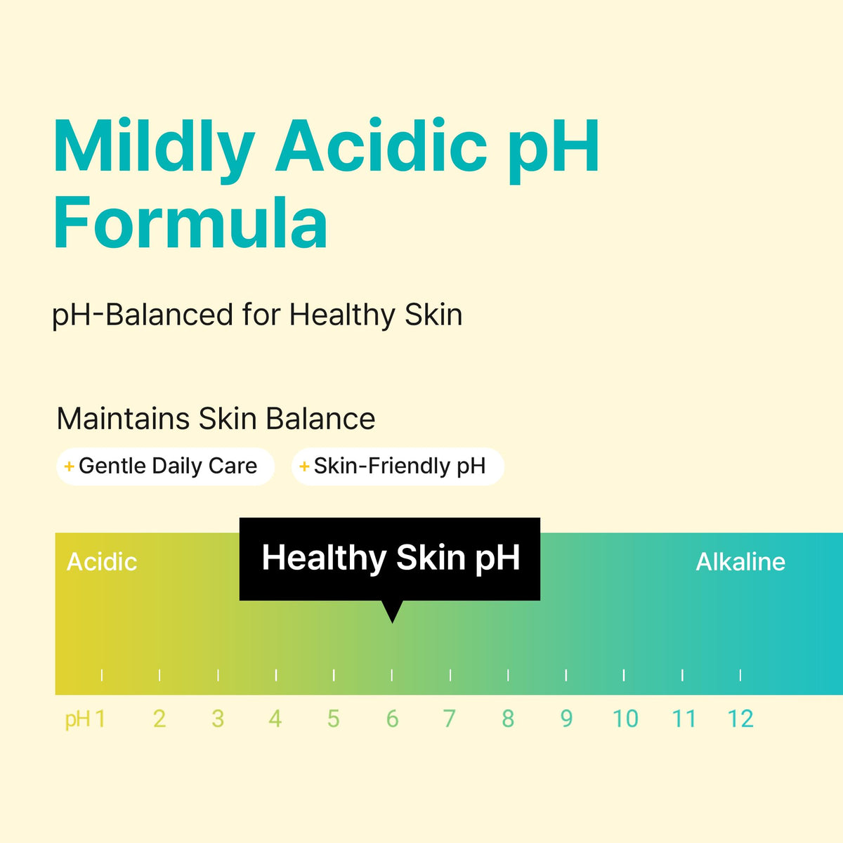 Close-up of Ariul product label showing mild acidic pH claim