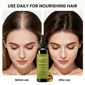 Ingredient label detail on Ariyv Batana Oil highlighting natural formulation transparency