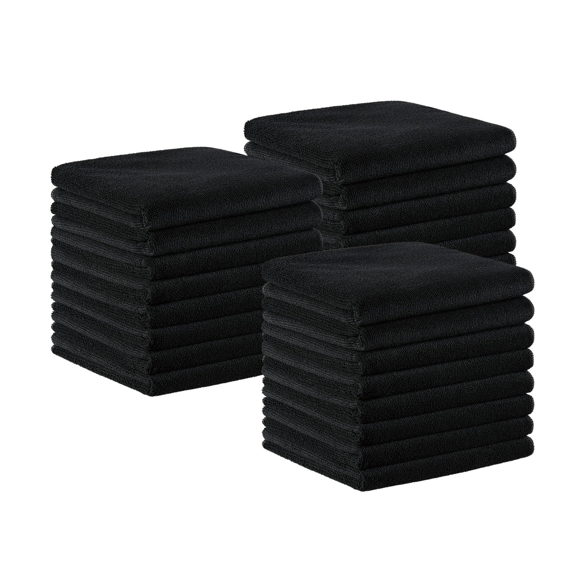 Arkwright LLC front pack of 24 black salon towels for consistent supply