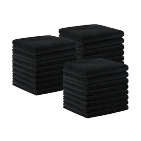Arkwright LLC front pack of 24 black salon towels for consistent supply