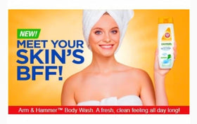 Arm & Hammer gel texture on hand showing clear formula and hydration