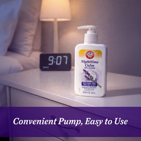 Arm & Hammer ingredient label with shea butter and magnesium emphasizing hydration