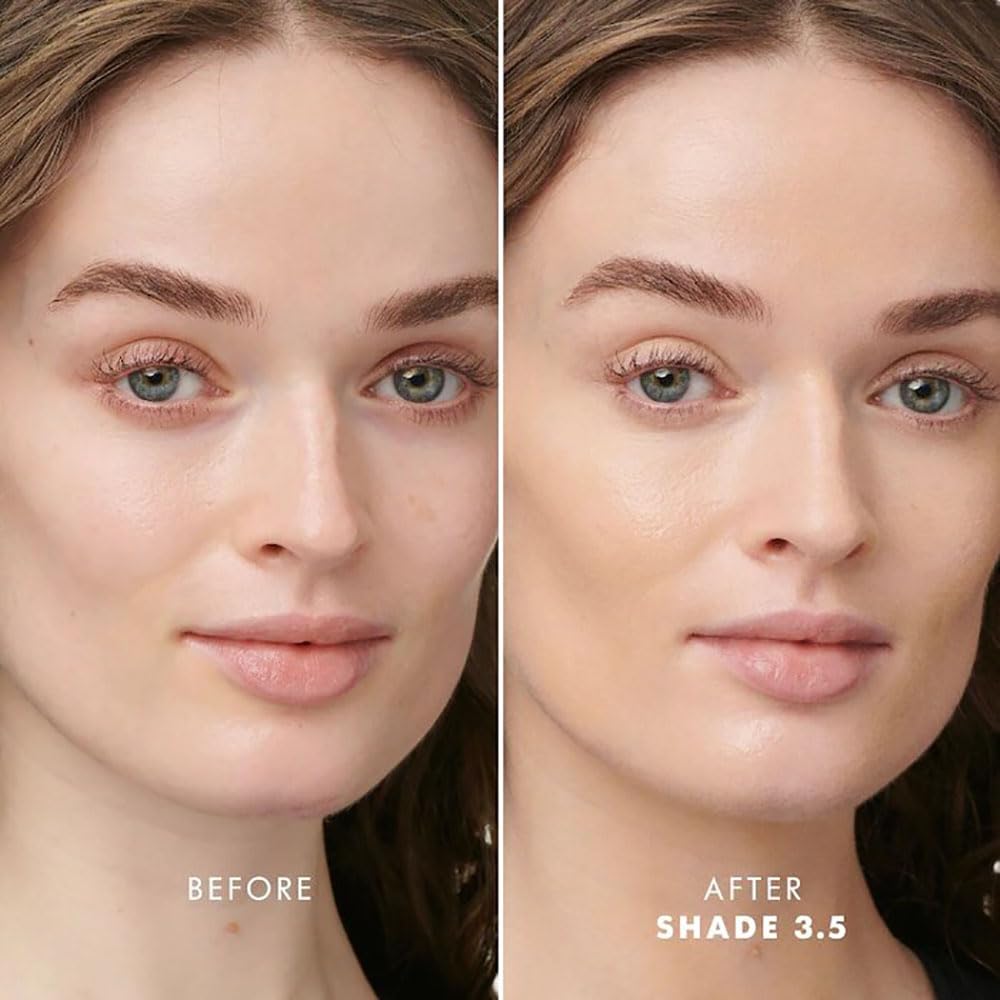 Armani Beauty applied with sponge demonstrating seamless, airbrushed blending
