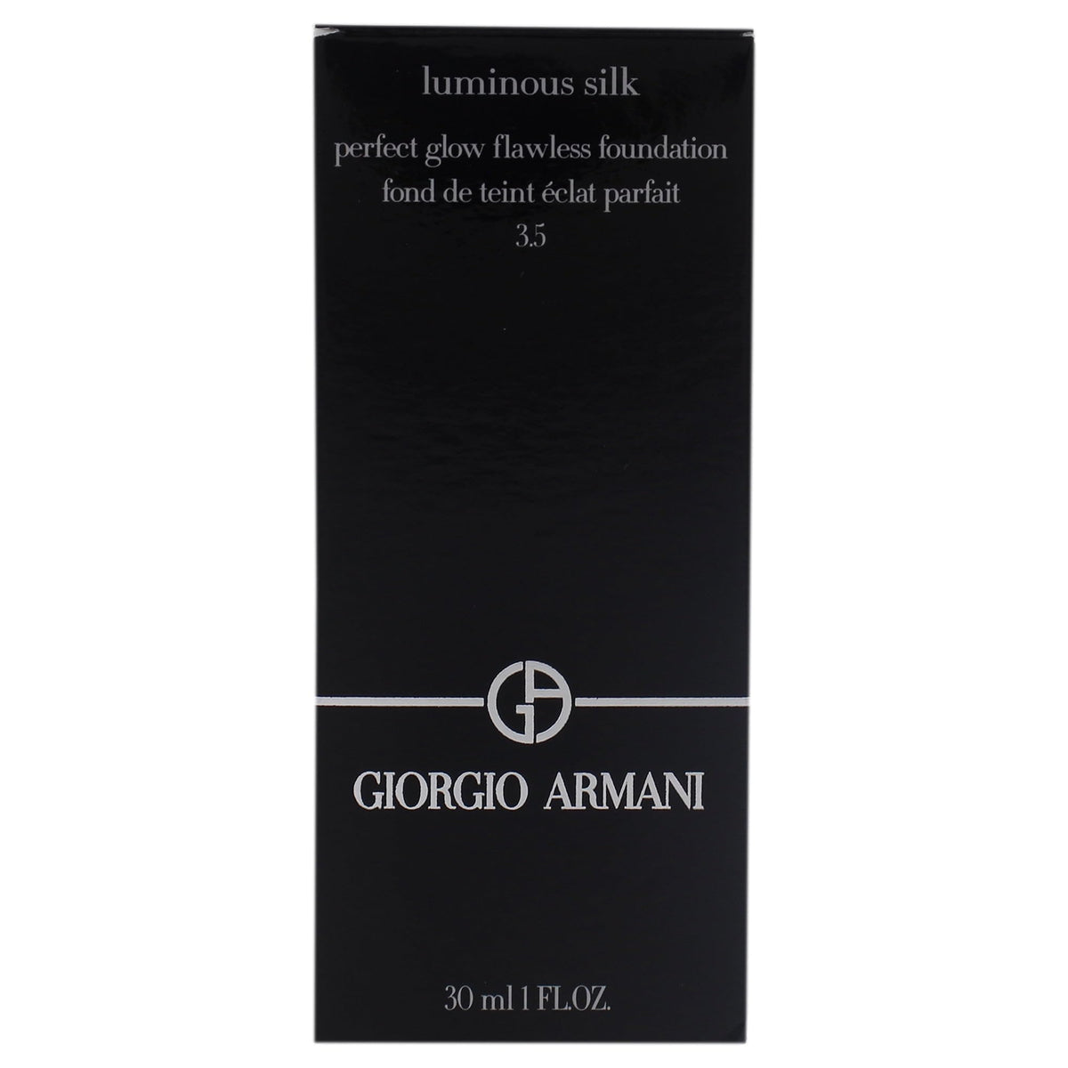 Armani Beauty foundation droplet texture close-up illustrating silky blendability
