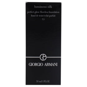 Armani Beauty foundation droplet texture close-up illustrating silky blendability