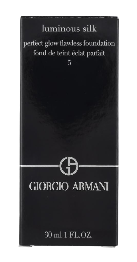Armani Beauty swatch on hand demonstrating shade 5 medium neutral and smooth coverage