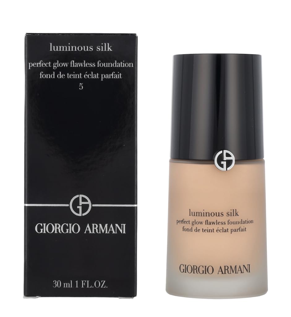 Armani Beauty foundation bottle front view showing elegant packaging and upscale appeal