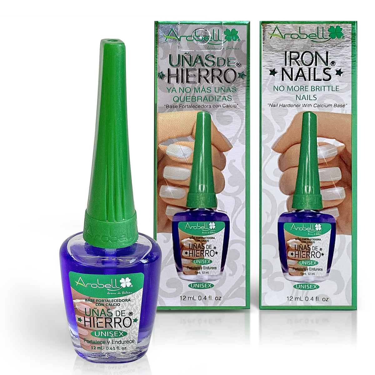 Arobell front packaging showing bottle and brand for visible protection