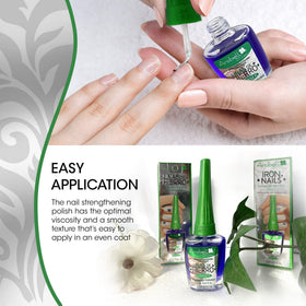 Lifestyle shot of hands using Arobell treatment for everyday nail care