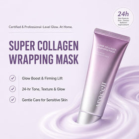 AROCELL close-up of mask texture highlighting smooth collagen film for even application