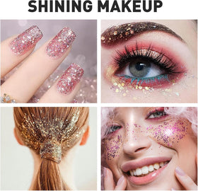 AROIC application on cheek illustrating precise placement and instant festival glam
