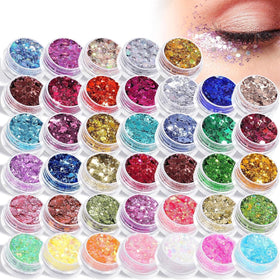 AROIC front packaging showing 40 glitter gels and patriotic branding benefit versatility