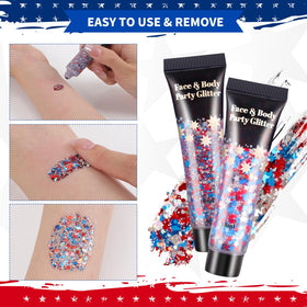 AROIC glitter accenting a hair braid showing secure hold and shine benefit