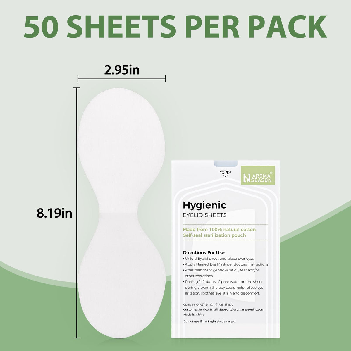 Aroma Season sheet next to a ruler showing thin profile and proper sizing benefit