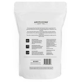 Aromasong label close-up showing 100% pure natural ingredients list