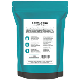 Aromasong tub-side lifestyle scene showing calming bathroom setup and restful soak