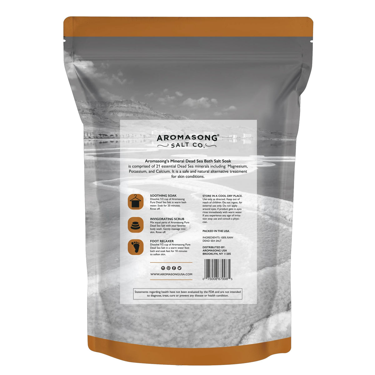 Aromasong 19 lb bag beside household items for scale showing bulk value