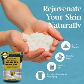 Aromasong salt scrub mixed in bowl illustrating gentle exfoliation benefit