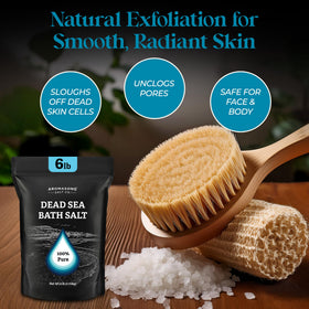 Aromasong scrub mix with oil demonstrating gentle exfoliation benefits