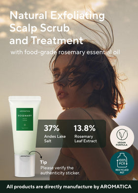 AROMATICA Andes lake salt crystals detail showcasing mineral exfoliant quality benefit