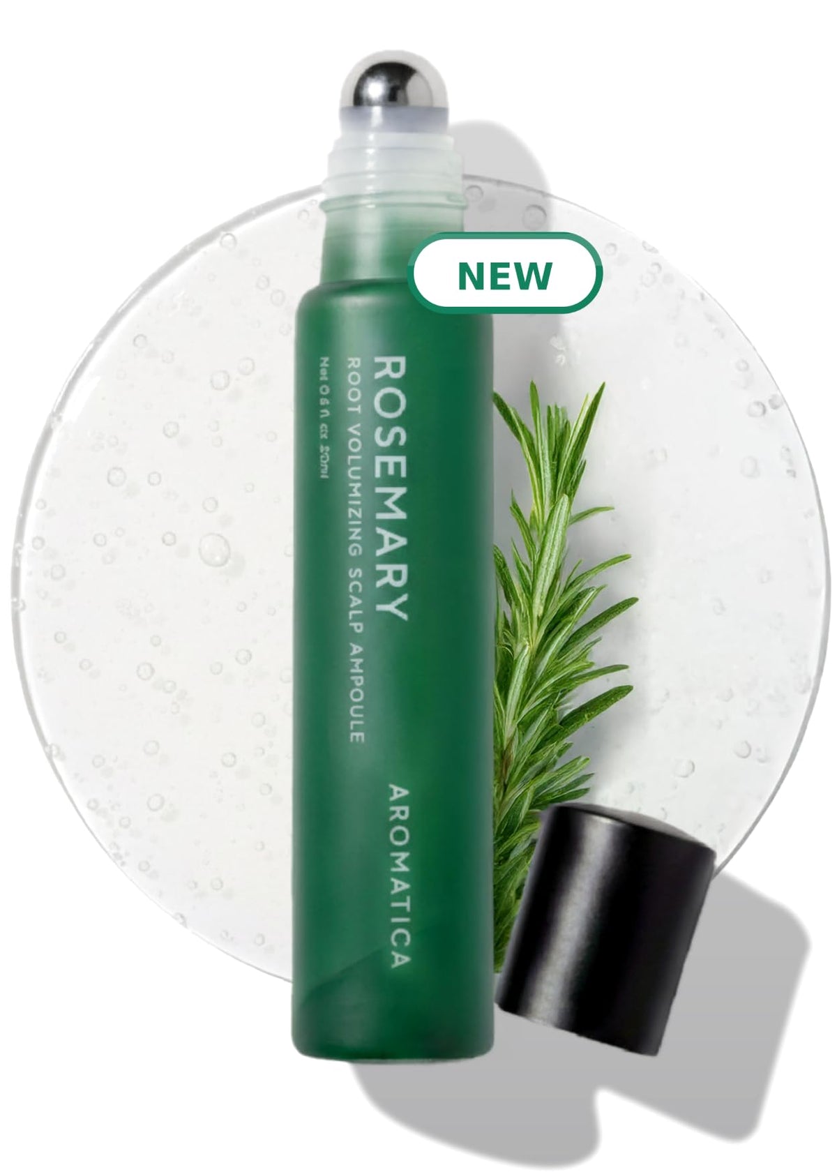 AROMATICA roll-on front packaging showing clean design and product name