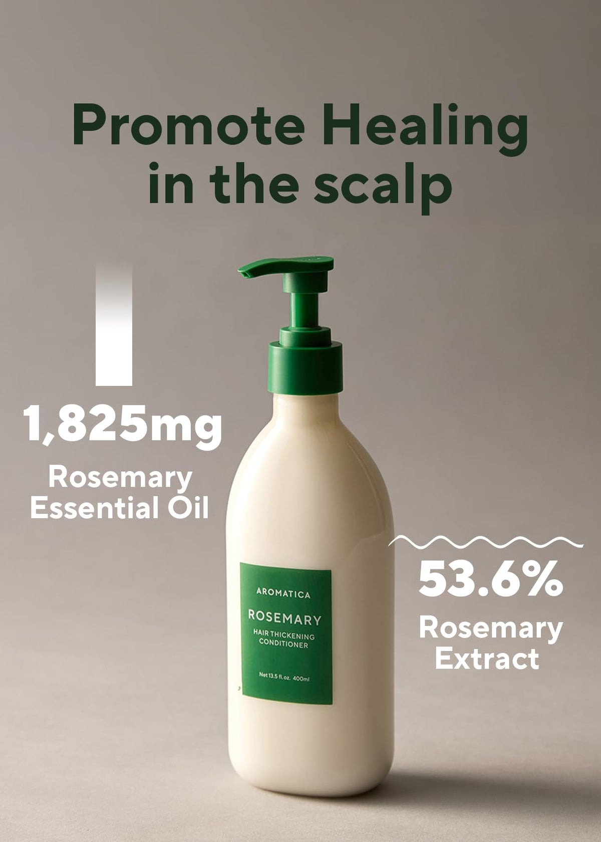 AROMATICA creamy conditioner texture demonstrating lightweight hydration