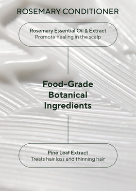 AROMATICA conditioner rinse texture showing lightweight moisturizing benefit