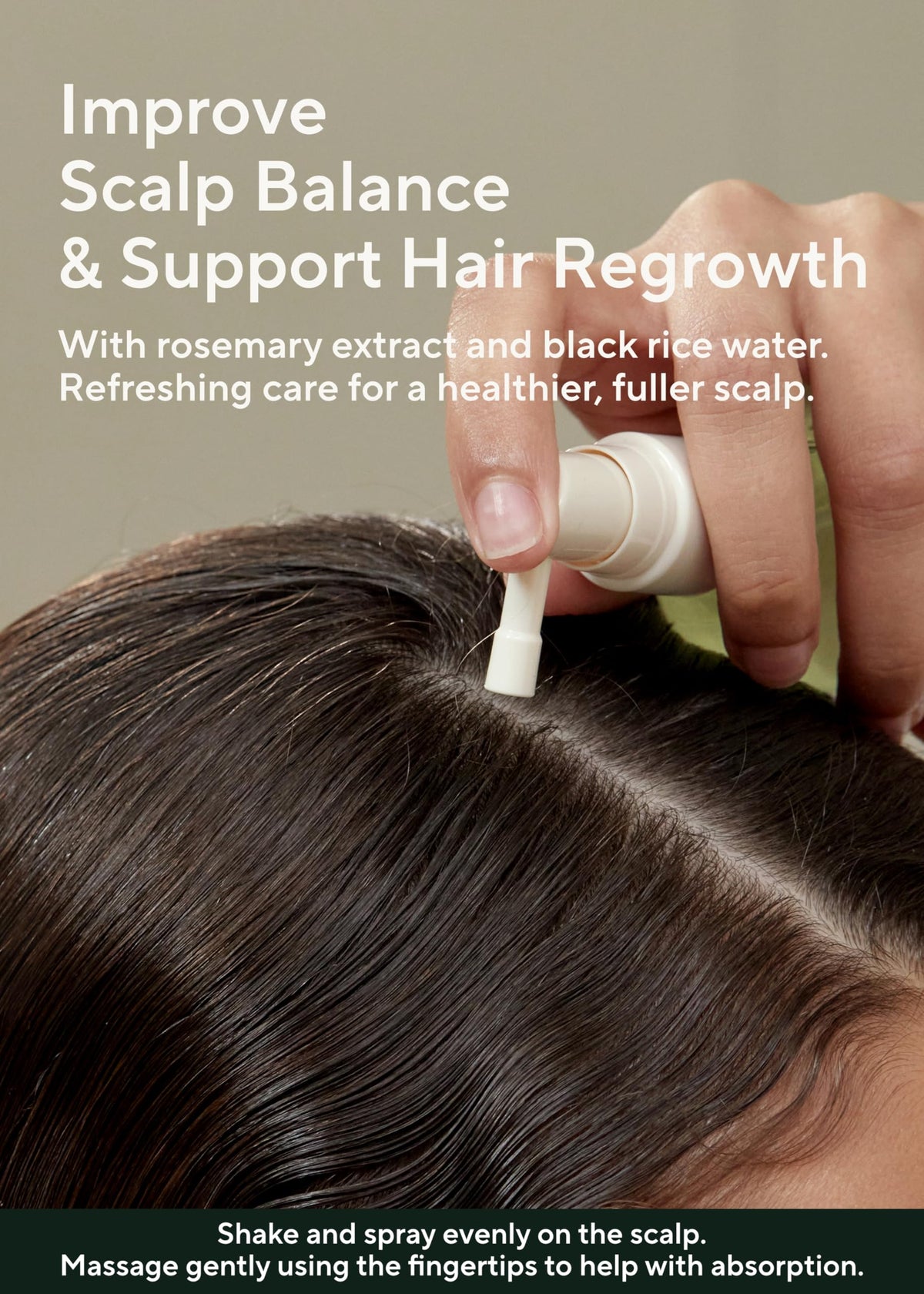 AROMATICA rosemary oil drop detail signaling botanical soothing benefits