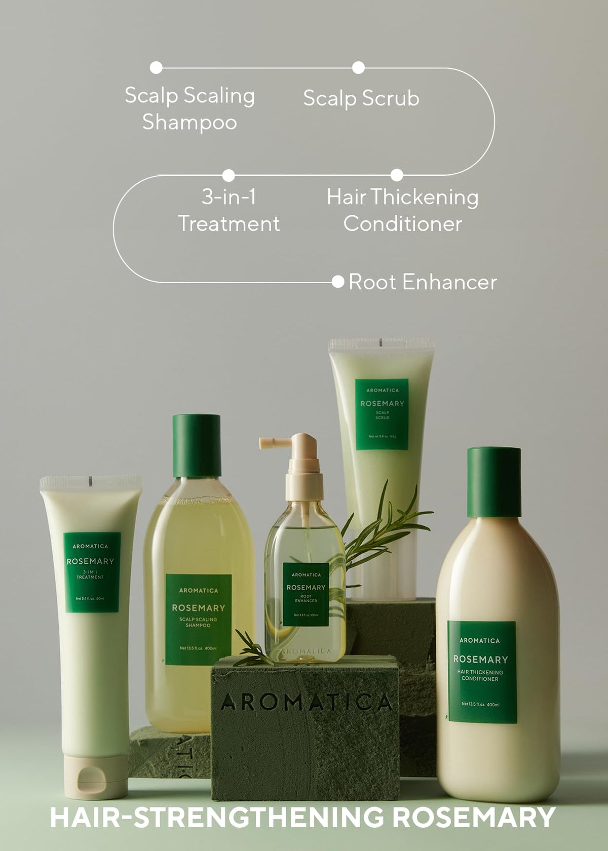 AROMATICA shampoo lather in shower showing clarifying cleanse benefit