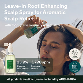 AROMATICA scalp scrub texture with visible salt grains for gentle exfoliation benefit